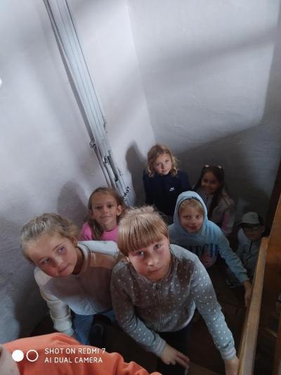Třeťáci na radniční věži