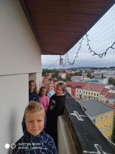 Třeťáci na radniční věži