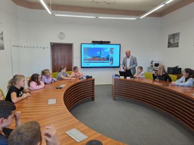 Žáci 3. A na MěÚ Boskovice