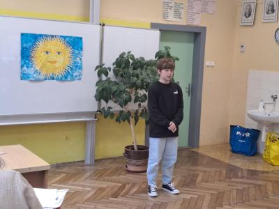Žáci na recitační soutěži v Lysicích