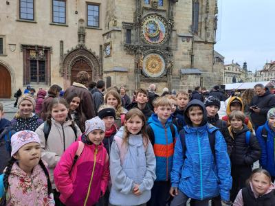Žáci 3. A a 4. B v Praze