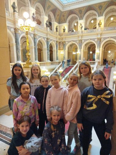 Žáci 3. A a 4. B v Praze