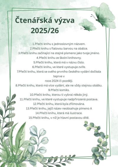 Vyhodnocení Čtenářské výzvy